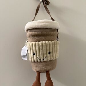 Jellycat coffee to go bag BNWT